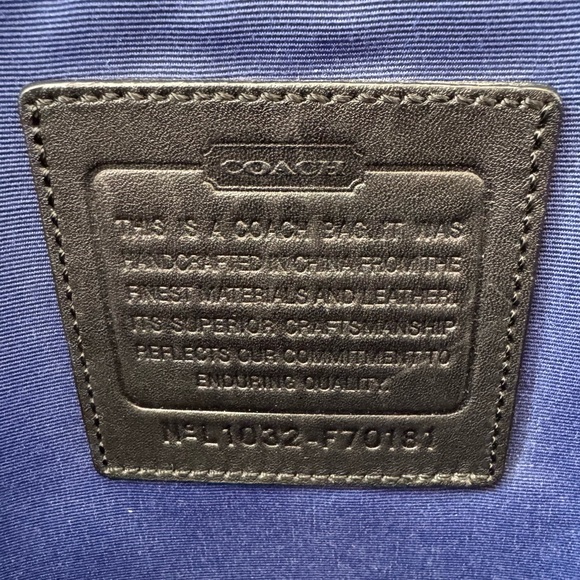 Coach Hudson Signature Monogram 70181 Black Canvas Commuter Messenger Laptop Bag - Picture 12 of 13